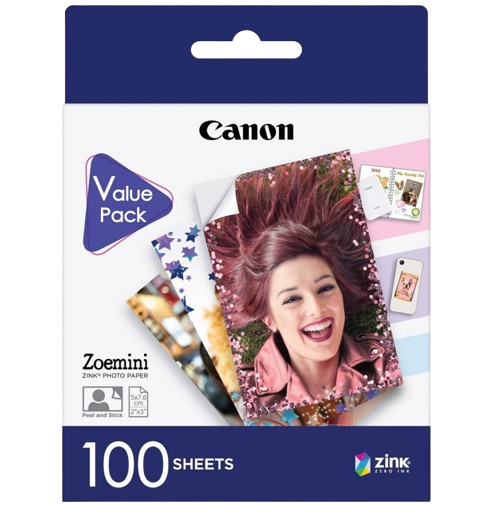 Akabli shop Papier photo Canon ZINK 5×7,6cm – Pack de 100